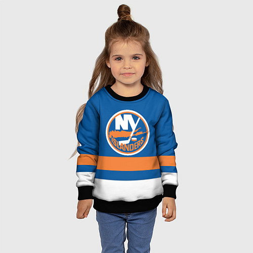 Детский свитшот New York Islanders / 3D-Черный – фото 4