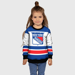 Свитшот детский New York Rangers, цвет: 3D-черный — фото 2
