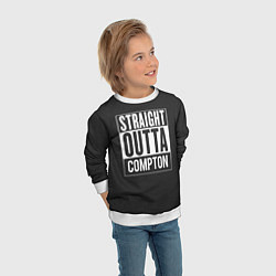 Свитшот детский Straight Outta Compton, цвет: 3D-белый — фото 2