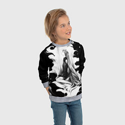 Свитшот детский Hatsune Miku, цвет: 3D-меланж — фото 2