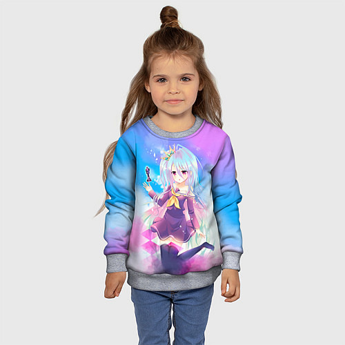 Детский свитшот No Game No Life / 3D-Меланж – фото 4