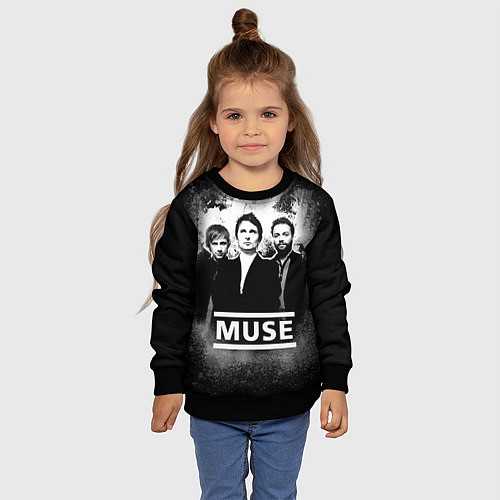 Детский свитшот Muse / 3D-Черный – фото 4