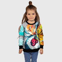 Свитшот детский One Punch Man Rage, цвет: 3D-черный — фото 2