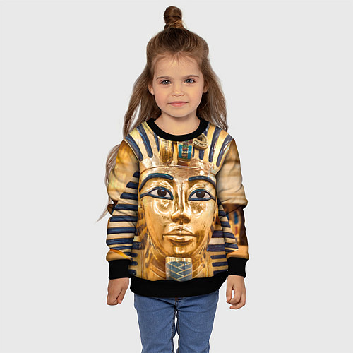 Детский свитшот Фараон / 3D-Черный – фото 4