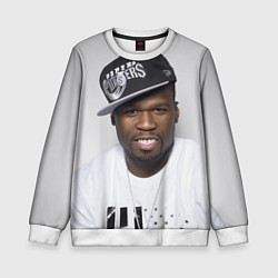 Свитшот детский 50 cent, цвет: 3D-белый