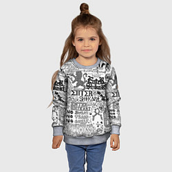 Свитшот детский Enter Shikari: Words, цвет: 3D-меланж — фото 2