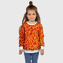 Свитшот детский Морковь, цвет: 3D-белый — фото 2