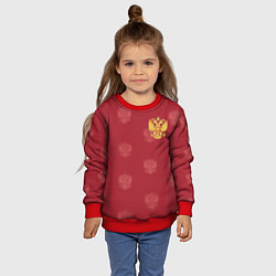 Свитшот детский Сборная России по футболу, цвет: 3D-красный — фото 2