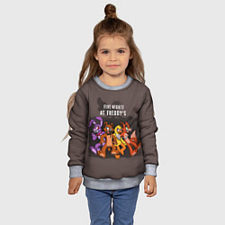 Свитшот детский Five Nights At Freddy's, цвет: 3D-меланж — фото 2
