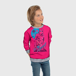 Свитшот детский You're dead meat, цвет: 3D-меланж — фото 2