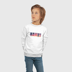 Свитшот хлопковый детский HAWAII 9, цвет: белый — фото 2