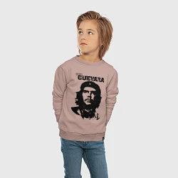 Свитшот хлопковый детский Che Guevara, цвет: пыльно-розовый — фото 2
