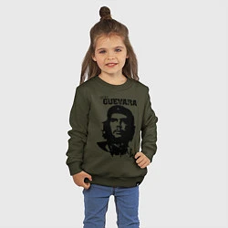 Свитшот хлопковый детский Che Guevara, цвет: хаки — фото 2
