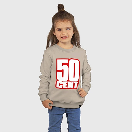 Детский свитшот 50 cent / Миндальный – фото 3