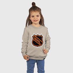 Свитшот хлопковый детский NHL, цвет: миндальный — фото 2