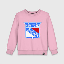 Свитшот хлопковый детский New York Rangers, цвет: светло-розовый