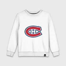 Свитшот хлопковый детский Montreal Canadiens, цвет: белый