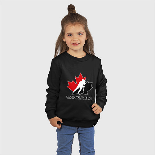 Детский свитшот Canada / Черный – фото 3