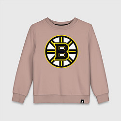 Свитшот хлопковый детский Boston Bruins, цвет: пыльно-розовый