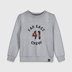 Свитшот хлопковый детский Far East 41 Crew, цвет: меланж