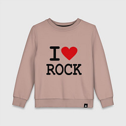 Детский свитшот I love Rock