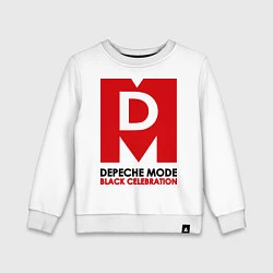 Свитшот хлопковый детский Depeche Mode: Black Celebration, цвет: белый