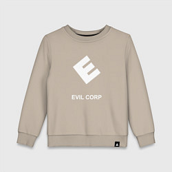 Свитшот хлопковый детский Evil corporation, цвет: миндальный