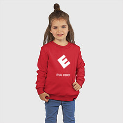 Свитшот хлопковый детский Evil corporation, цвет: красный — фото 2