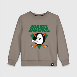Свитшот хлопковый детский Anaheim Mighty Ducks, цвет: утренний латте
