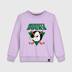 Свитшот хлопковый детский Anaheim Mighty Ducks, цвет: лаванда