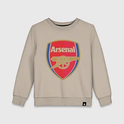 Свитшот хлопковый детский Arsenal FC, цвет: миндальный