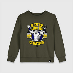 Детский свитшот Never Give Up: Cenation