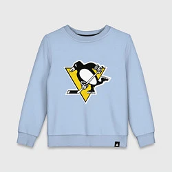 Свитшот хлопковый детский Pittsburgh Penguins, цвет: мягкое небо