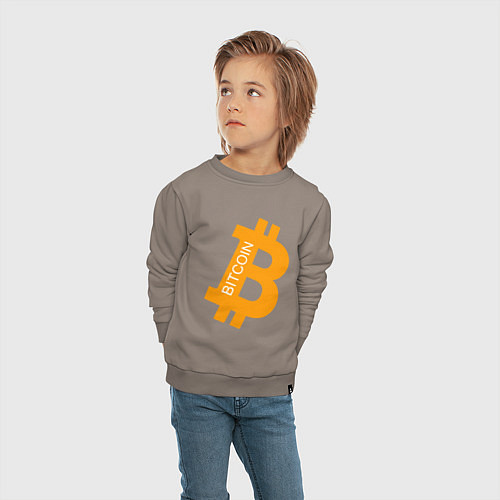 Детский свитшот Bitcoin Boss / Утренний латте – фото 4
