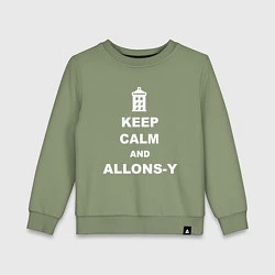 Детский свитшот Keep Calm & Allons-Y