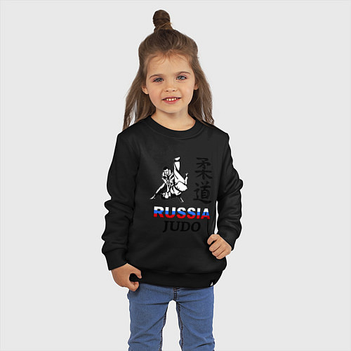 Детский свитшот Russia Judo / Черный – фото 3