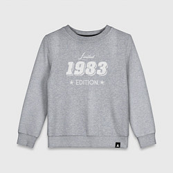 Свитшот хлопковый детский Limited Edition 1983, цвет: меланж