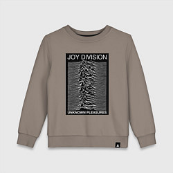 Свитшот хлопковый детский Joy Division: Unknown Pleasures, цвет: утренний латте