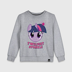 Свитшот хлопковый детский Twilight Sparkle, цвет: меланж