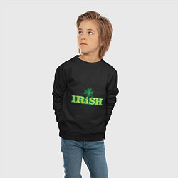 Свитшот хлопковый детский Ирландия, цвет: черный — фото 2