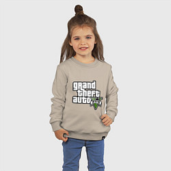 Свитшот хлопковый детский GTA Five, цвет: миндальный — фото 2