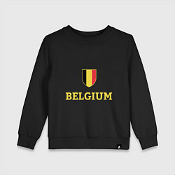 Свитшот хлопковый детский Belgium, цвет: черный