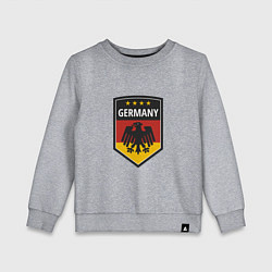 Свитшот хлопковый детский Germany Eagle, цвет: меланж
