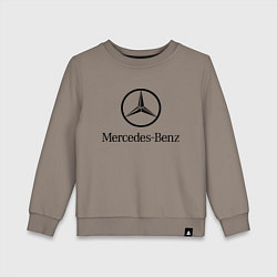 Свитшот хлопковый детский Logo Mercedes-Benz, цвет: утренний латте