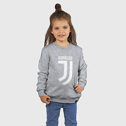 Свитшот хлопковый детский Ronaldo CR7, цвет: меланж — фото 2