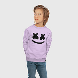 Свитшот хлопковый детский Marshmello, цвет: лаванда — фото 2