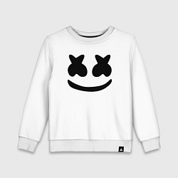 Свитшот хлопковый детский Marshmello, цвет: белый