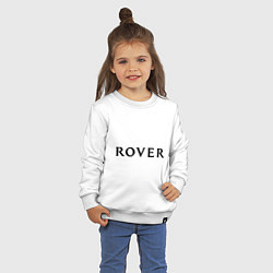 Свитшот хлопковый детский Rover, цвет: белый — фото 2