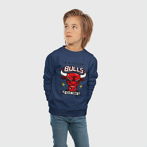 Детский свитшот Chicago Bulls est. 1966 / Тёмно-синий – фото 4
