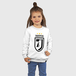 Свитшот хлопковый детский Juventus 7J, цвет: белый — фото 2